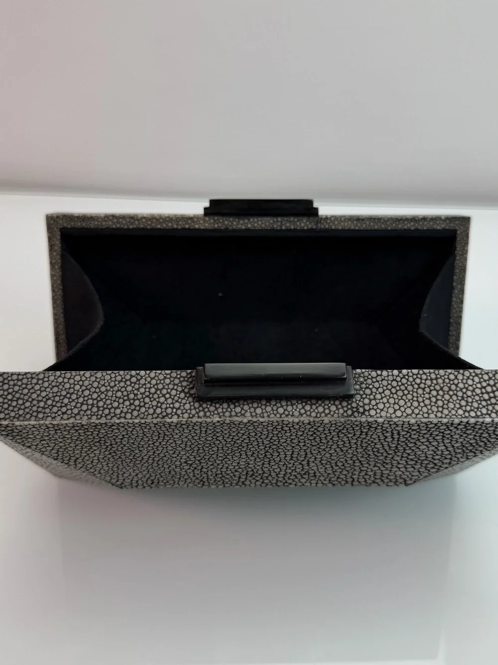 Namu Diamond Clutch in Stingray Leather